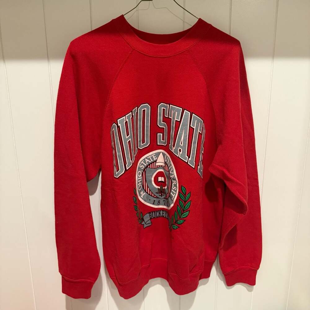 Vintage Tultex Ohio State Buckeyes Crest Crewneck Sweatshirt